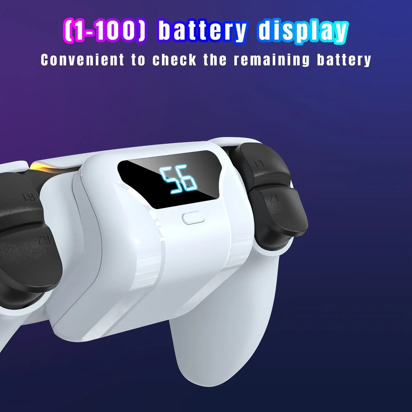 High-Capacity External Battery for PlayStation 5 Controllers, 1800mAh Power Bank with Backpack-Style Design, Enhanced Durability and Safety Features