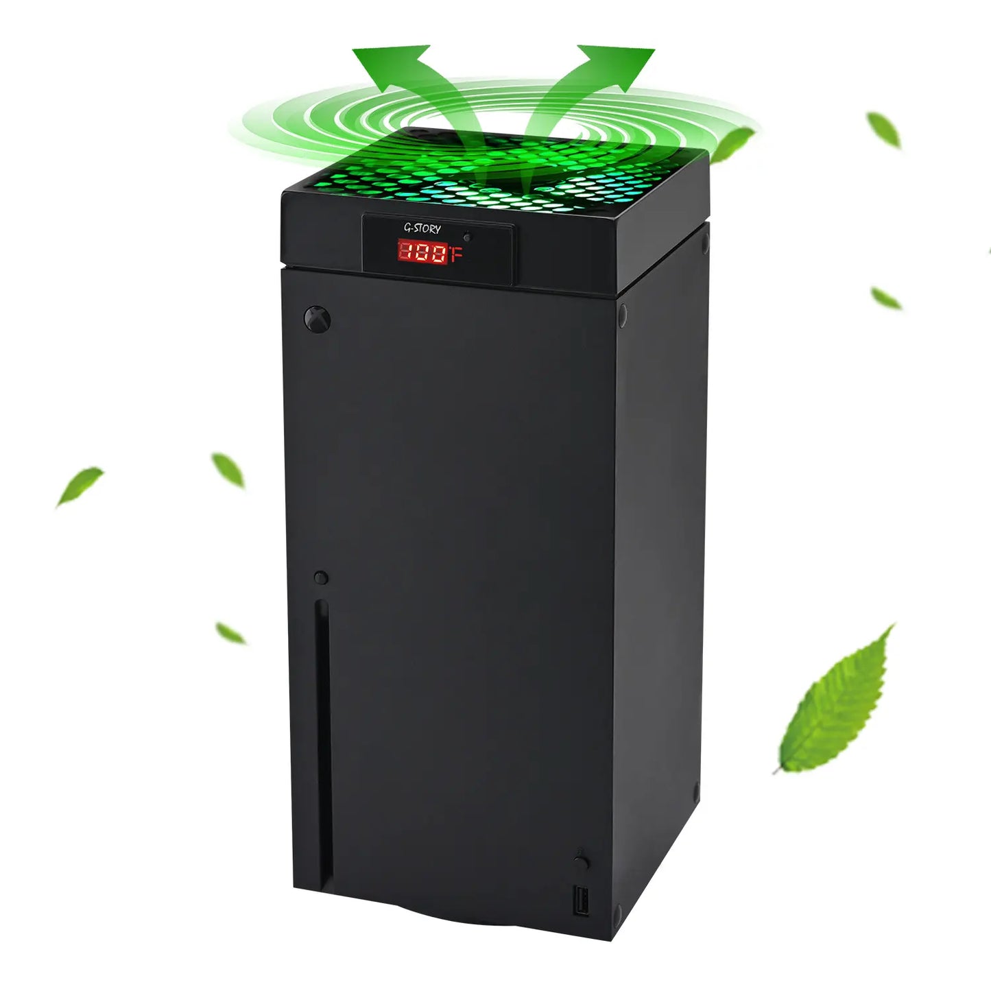 G-STORY Xbox Series X Cooling Fan with Automatic Temperature-Based Speed Adjustment, LED Display, High-Performance Cooling, Low Noise Operation, and RGB Lighting - 3 Speed Options (1500/1750/2000 RPM, 140MM)