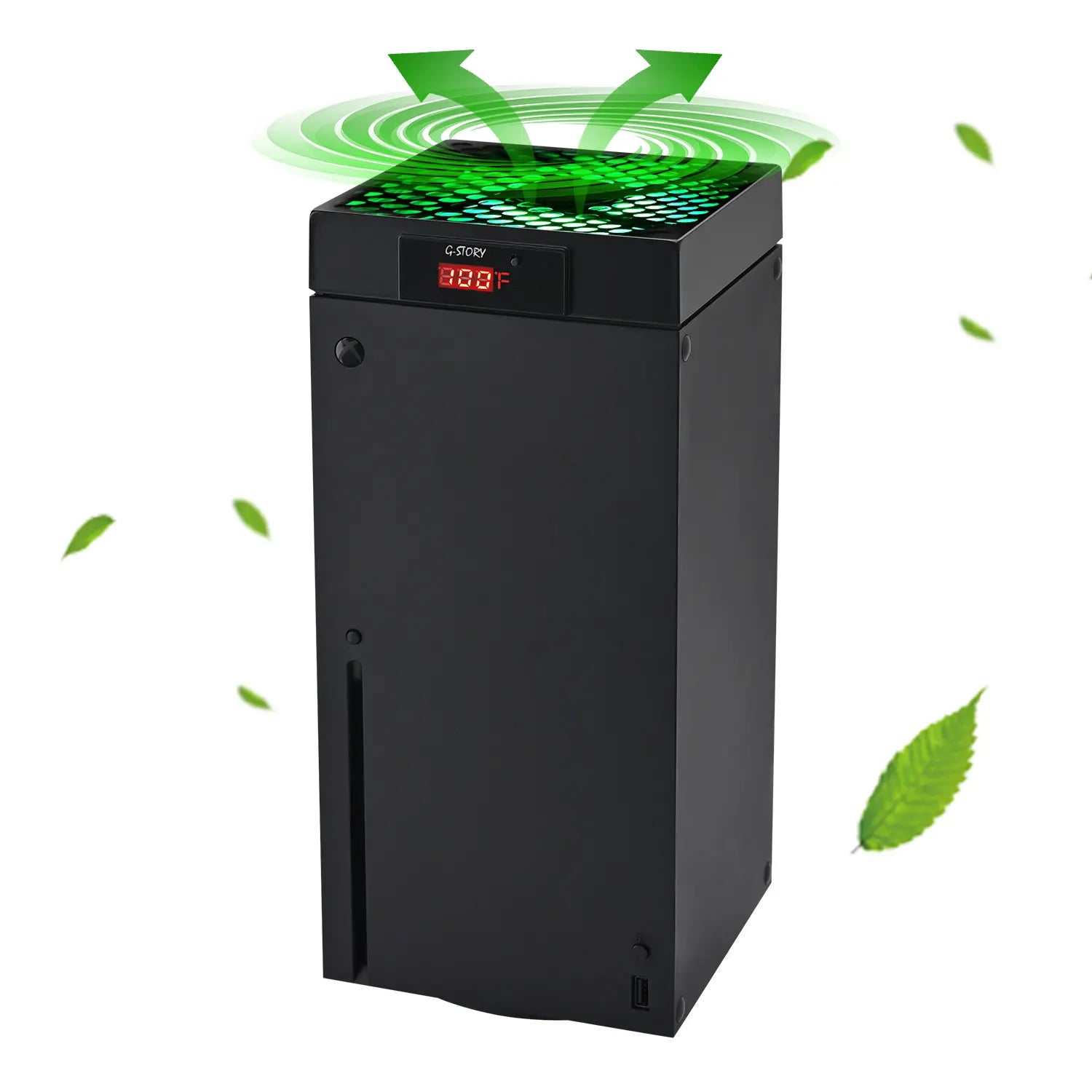 G-STORY Xbox Series X Cooling Fan with Automatic Temperature-Based Speed Adjustment, LED Display, High-Performance Cooling, Low Noise Operation, and RGB Lighting - 3 Speed Options (1500/1750/2000 RPM, 140MM)