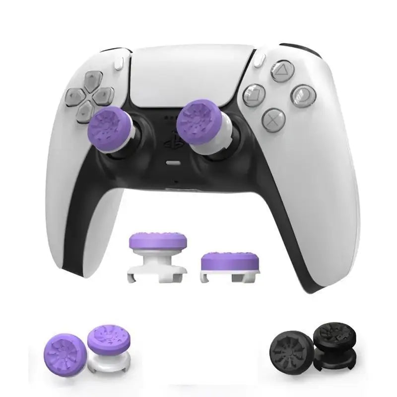 Professional Joystick Thumb Grips for PS5/PS4 and Xbox - Includes 1 High-Rise and 1 Mid-Rise Cap