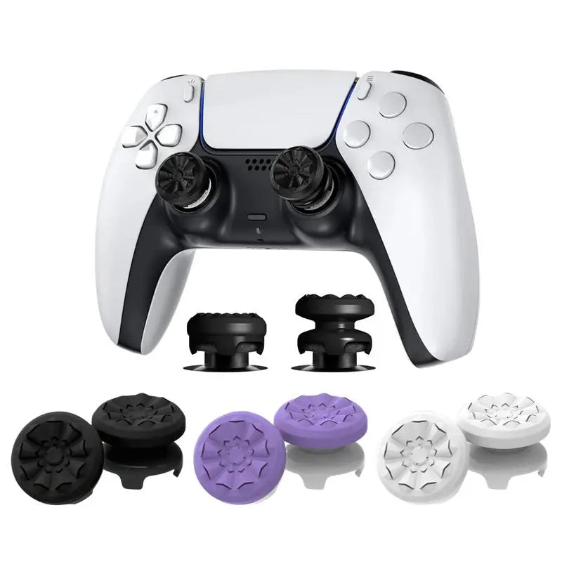Professional Joystick Thumb Grips for PS5/PS4 and Xbox - Includes 1 High-Rise and 1 Mid-Rise Cap