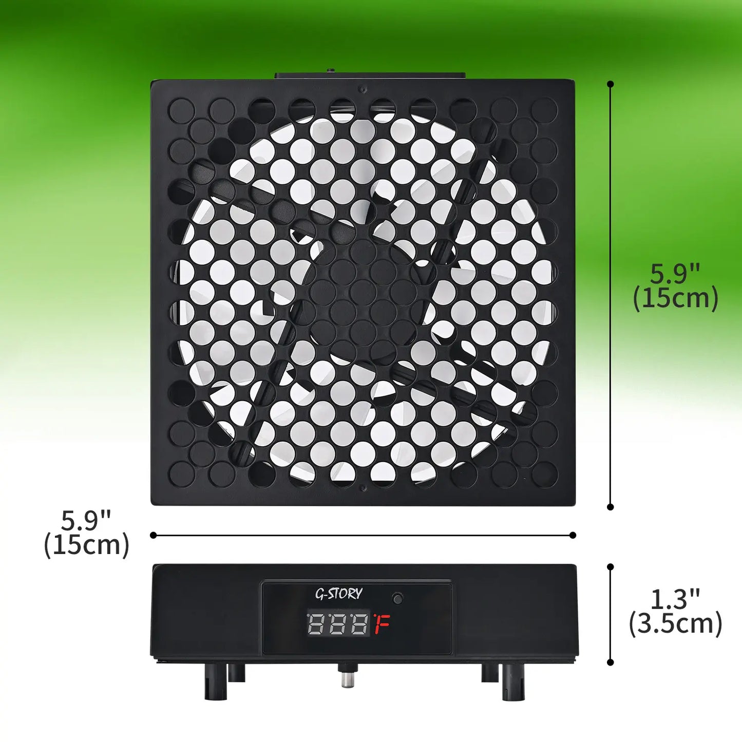 G-STORY Xbox Series X Cooling Fan with Automatic Temperature-Based Speed Adjustment, LED Display, High-Performance Cooling, Low Noise Operation, and RGB Lighting - 3 Speed Options (1500/1750/2000 RPM, 140MM)